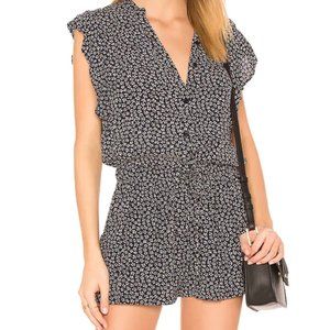 Rails Ellie Romper in color petals (navy & white)